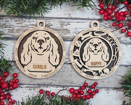 Adorable Dog Ornaments - Cocker Spaniel