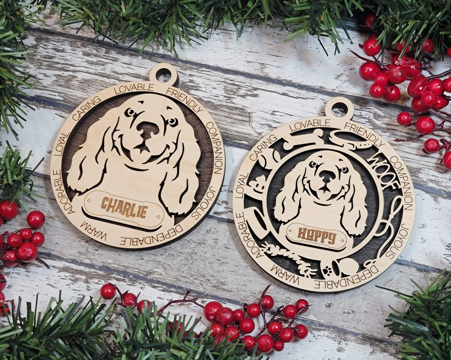 Adorable Dog Ornaments - Cocker Spaniel