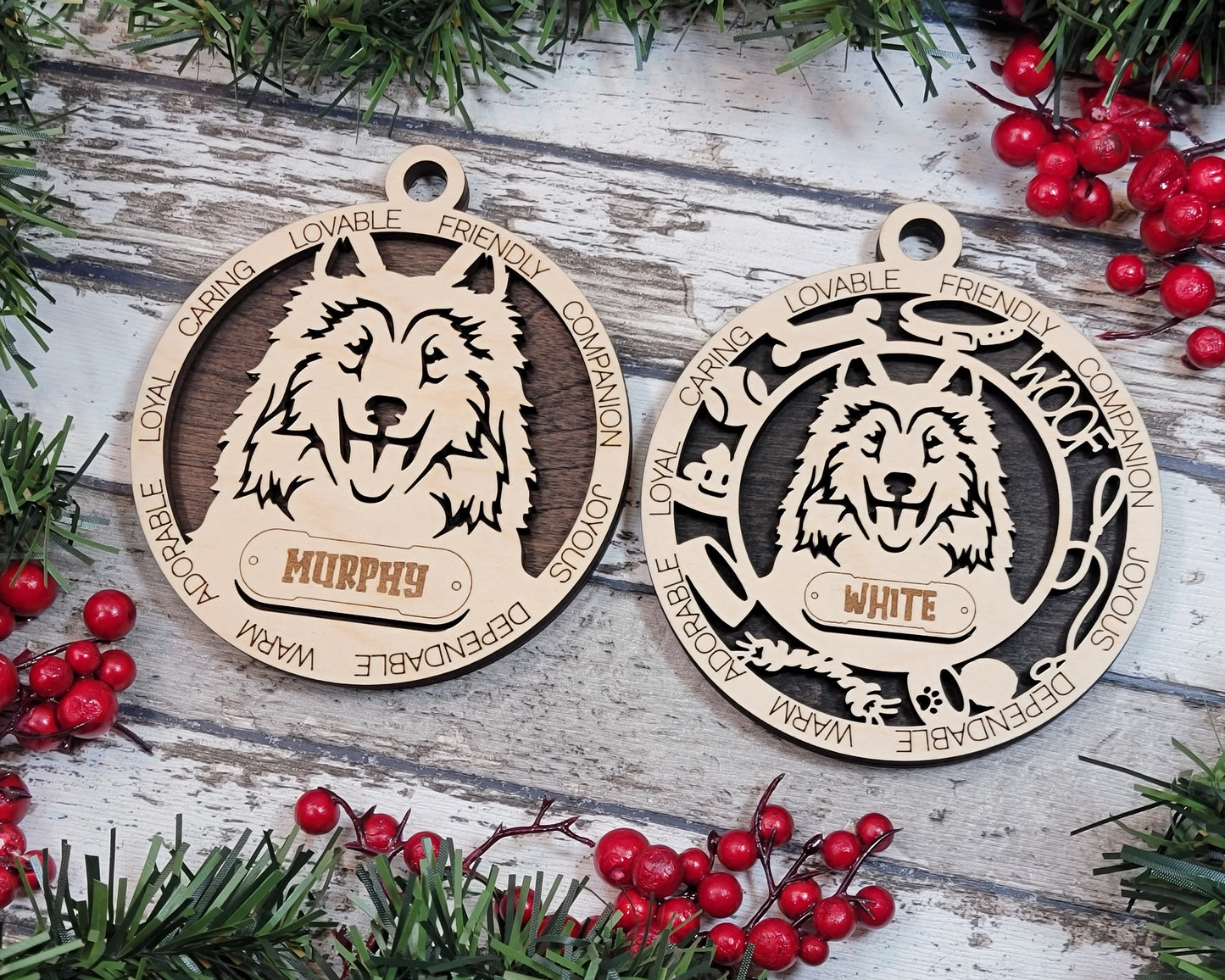 Adorable Dog Ornaments - Collie