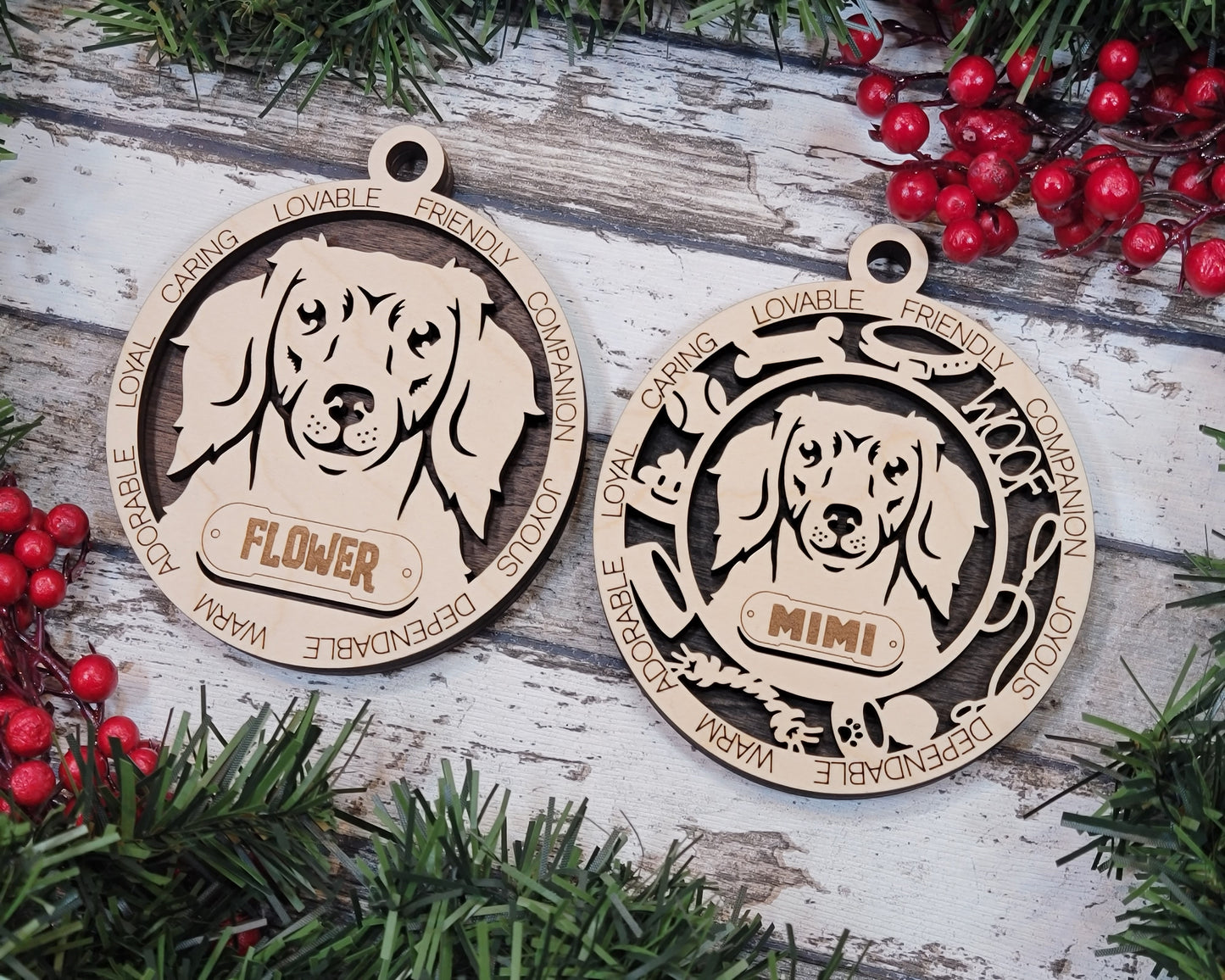 Adorable Dog Ornaments - Dachshund