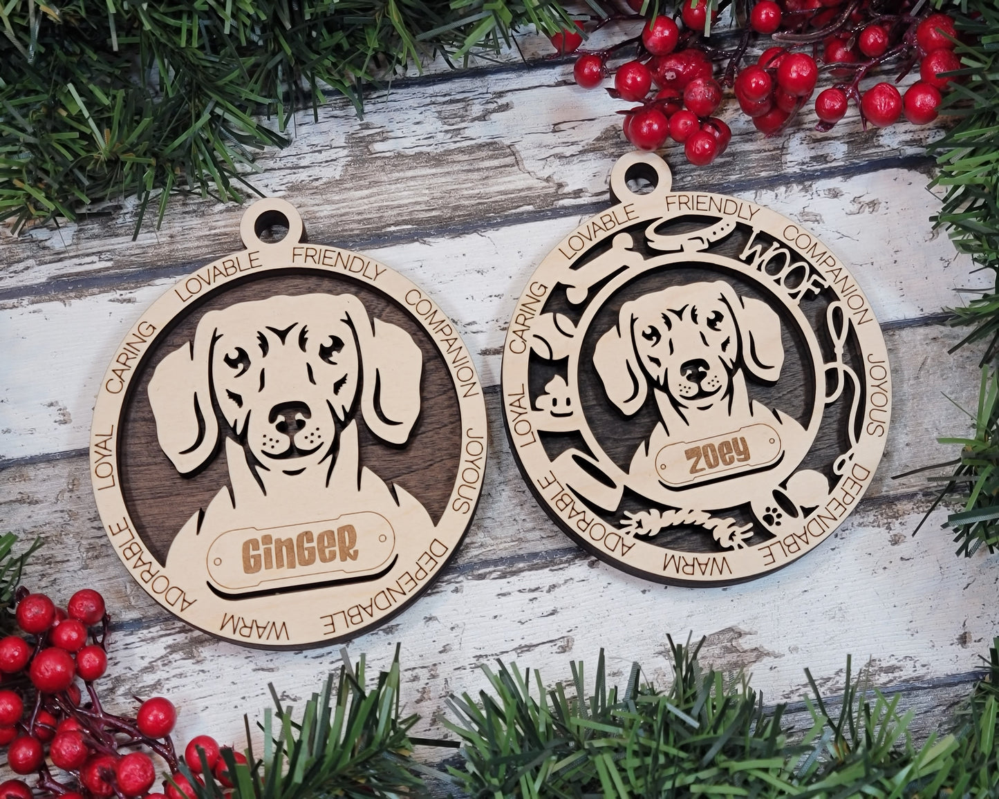 Adorable Dog Ornaments - Dachshund