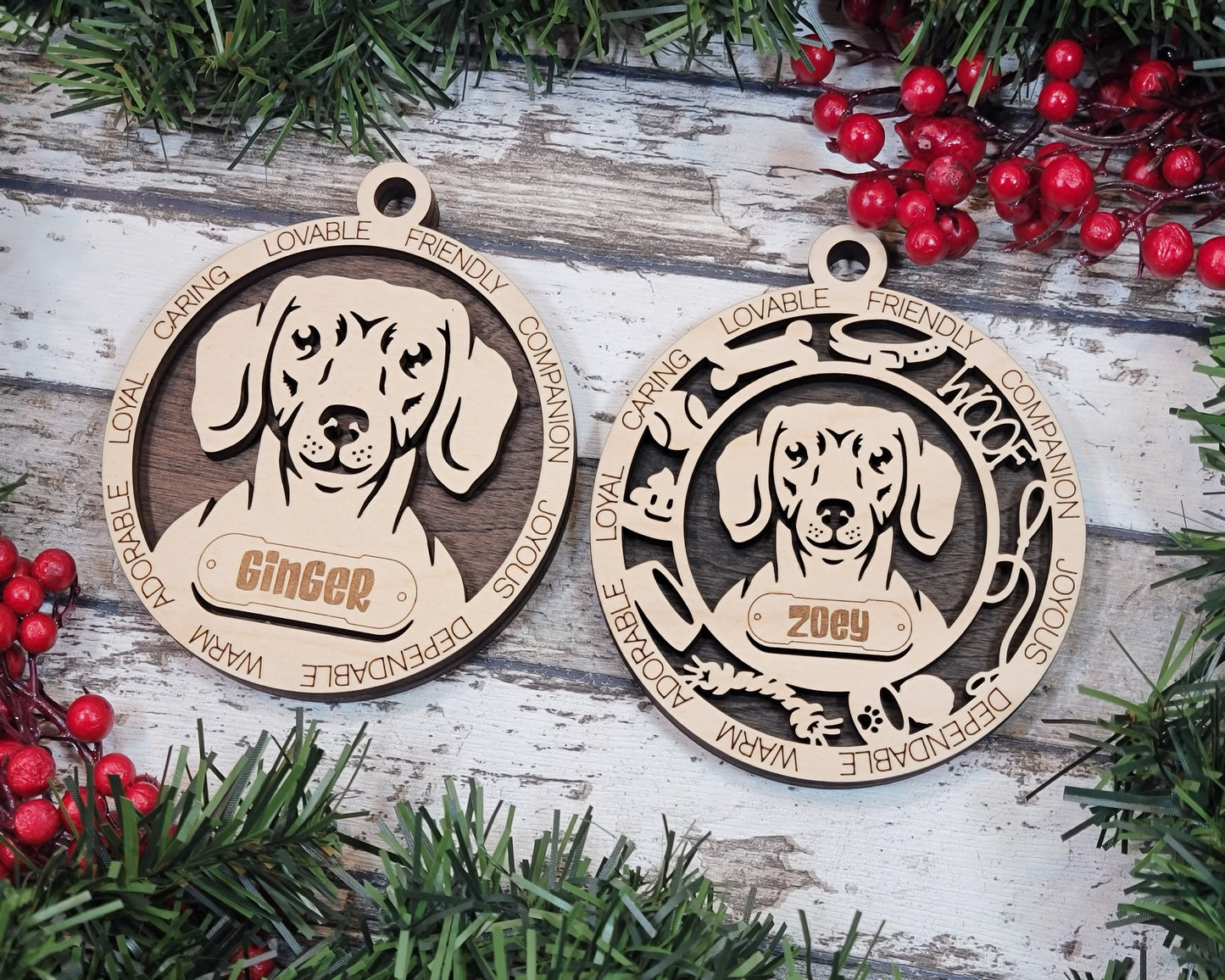 Adorable Dog Ornaments - Dachshund