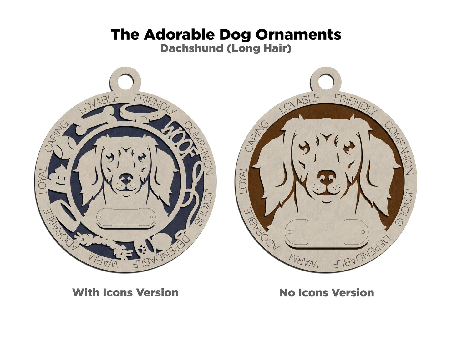 Adorable Dog Ornaments - Dachshund