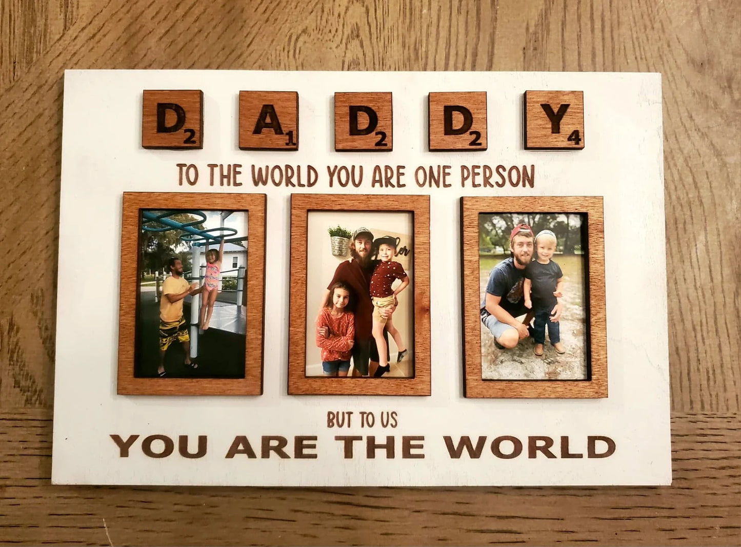 Dad/Mom Scrabble Picture Frame