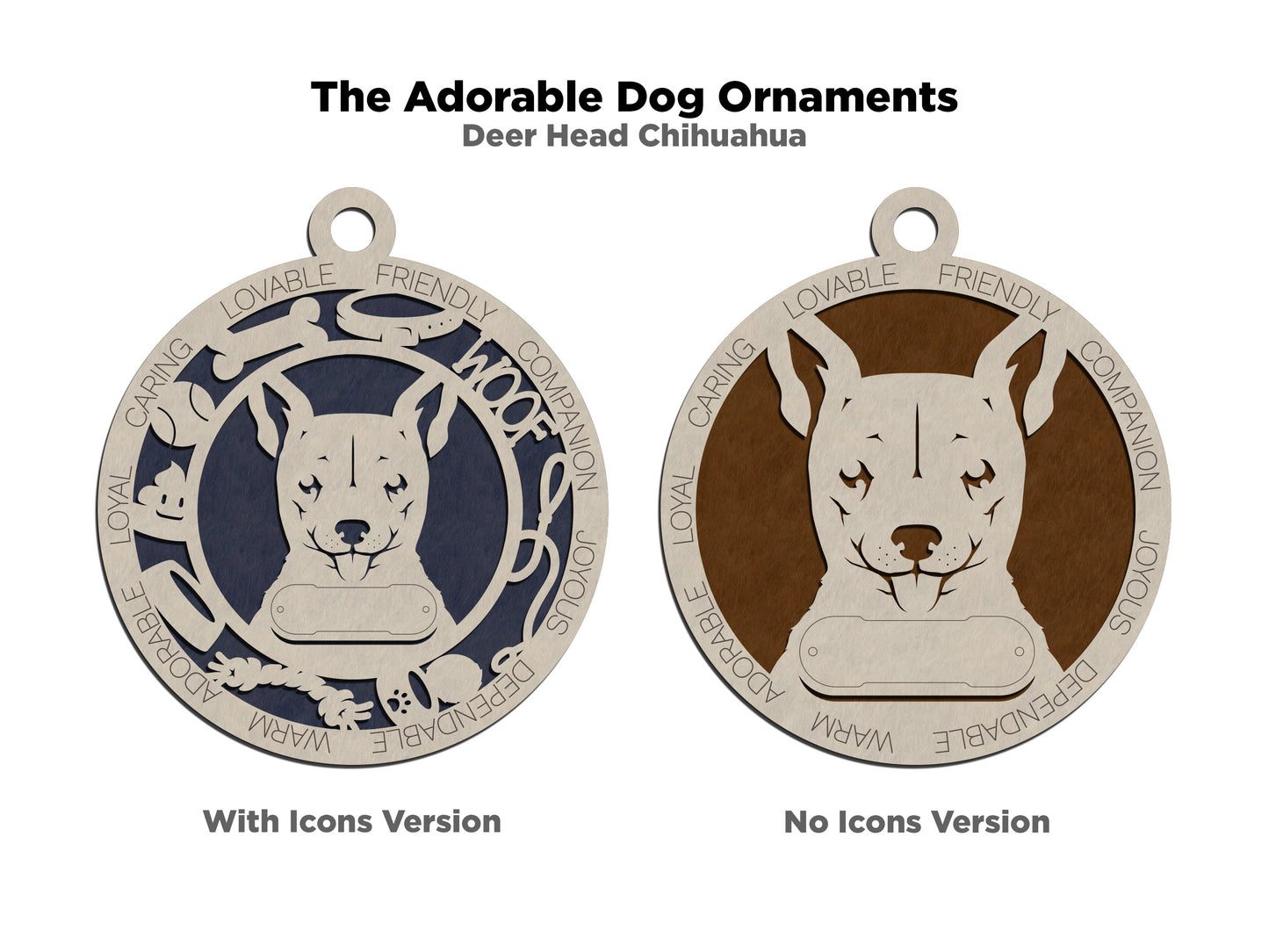 Adorable Dog Ornaments - Chihuahua