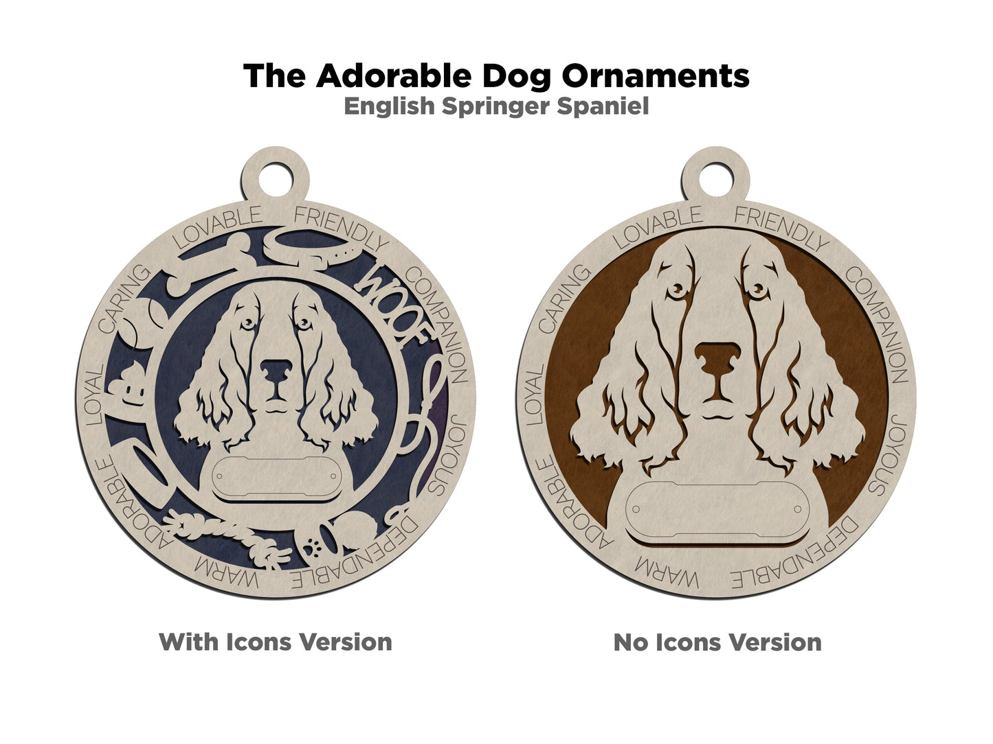 Adorable Dog Ornaments - English Springer Spaniel