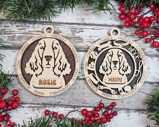 Adorable Dog Ornaments - English Springer Spaniel