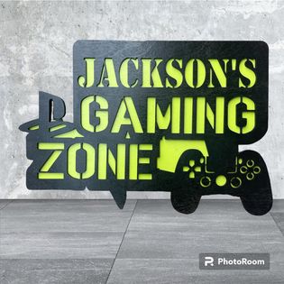 Kids Gaming Name Sign