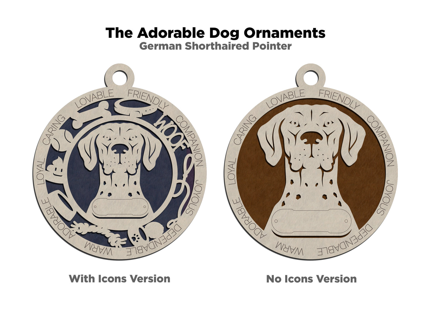 Adorable Dog Ornaments - German Shorthaired Pointer