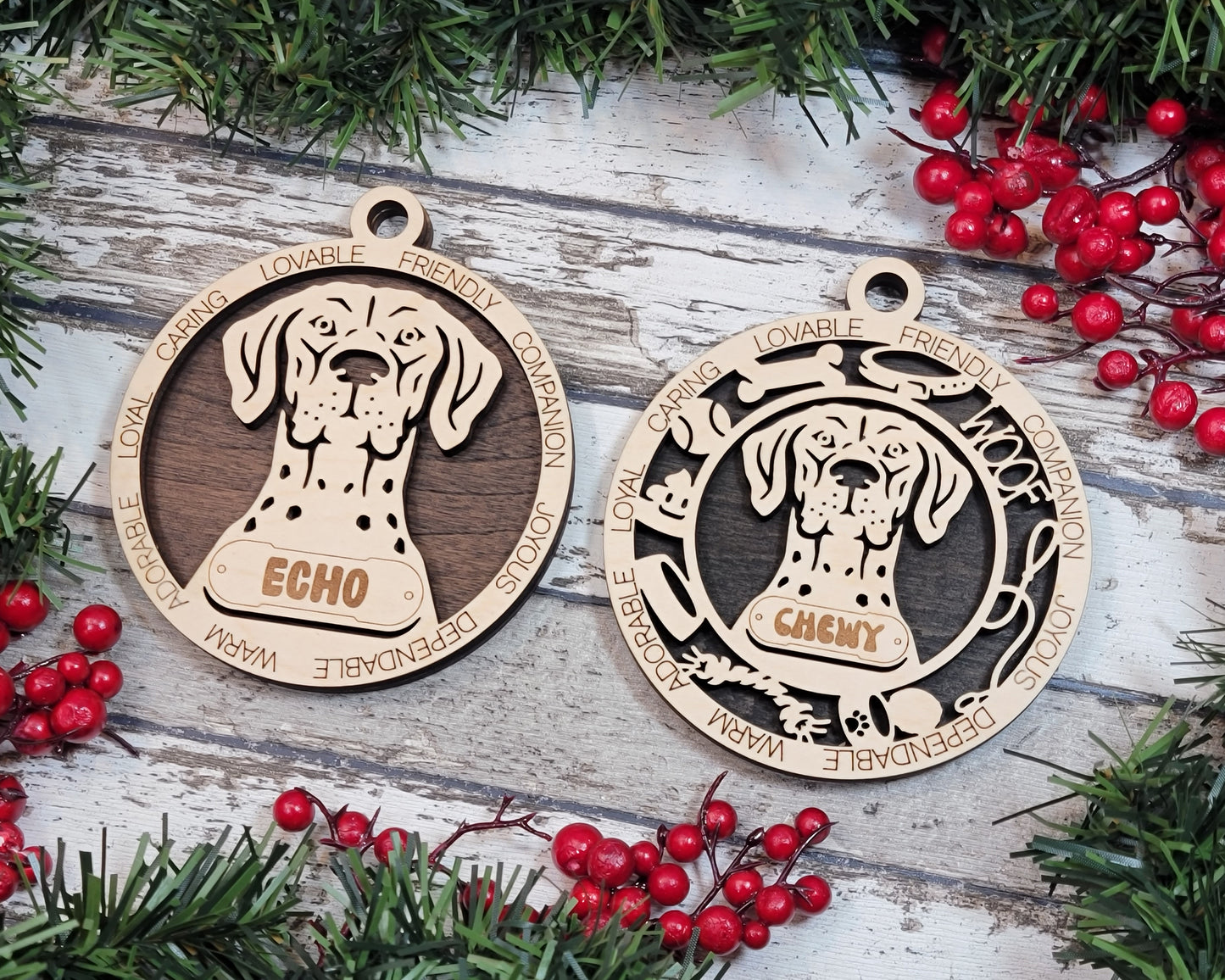 Adorable Dog Ornaments - German Shorthaired Pointer