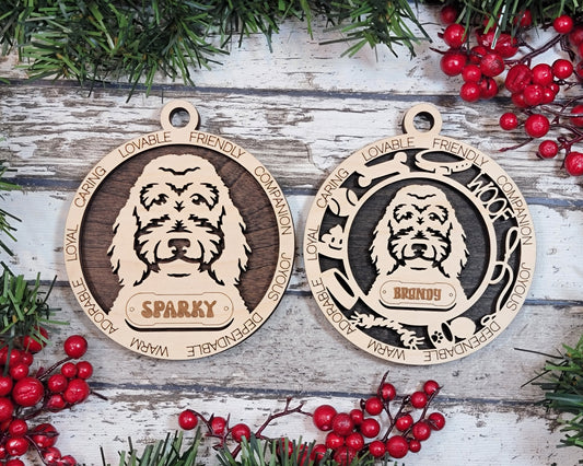 Adorable Dog Ornaments - Goldendoodle