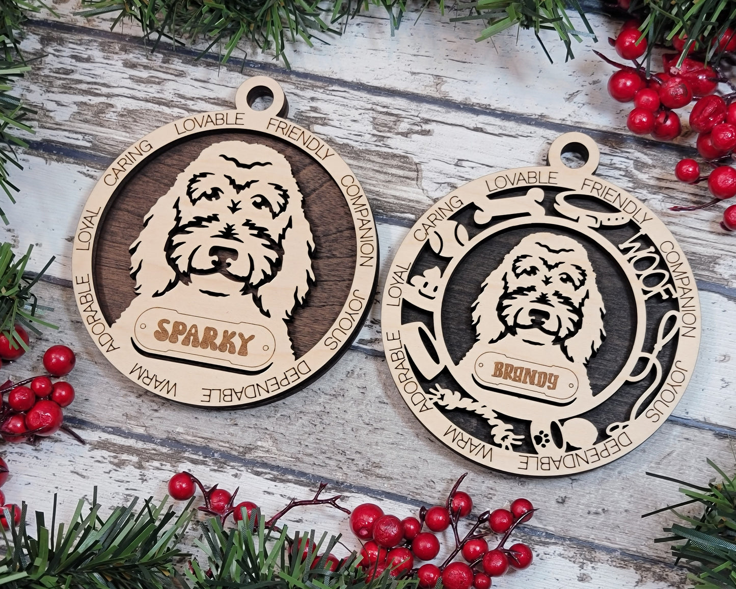 Adorable Dog Ornaments - Goldendoodle