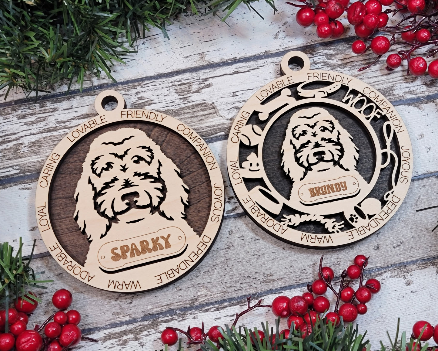 Adorable Dog Ornaments - Goldendoodle