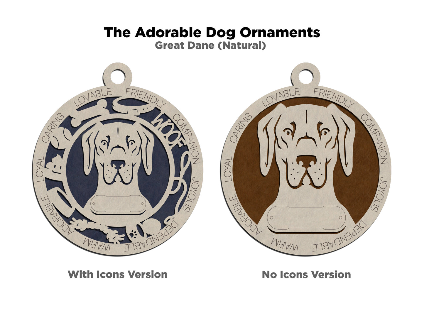 Adorable Dog Ornaments - Great Dane