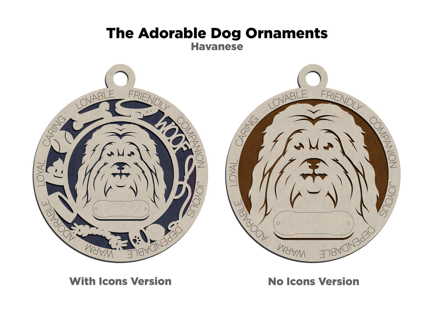 Adorable Dog Ornaments - Havanese