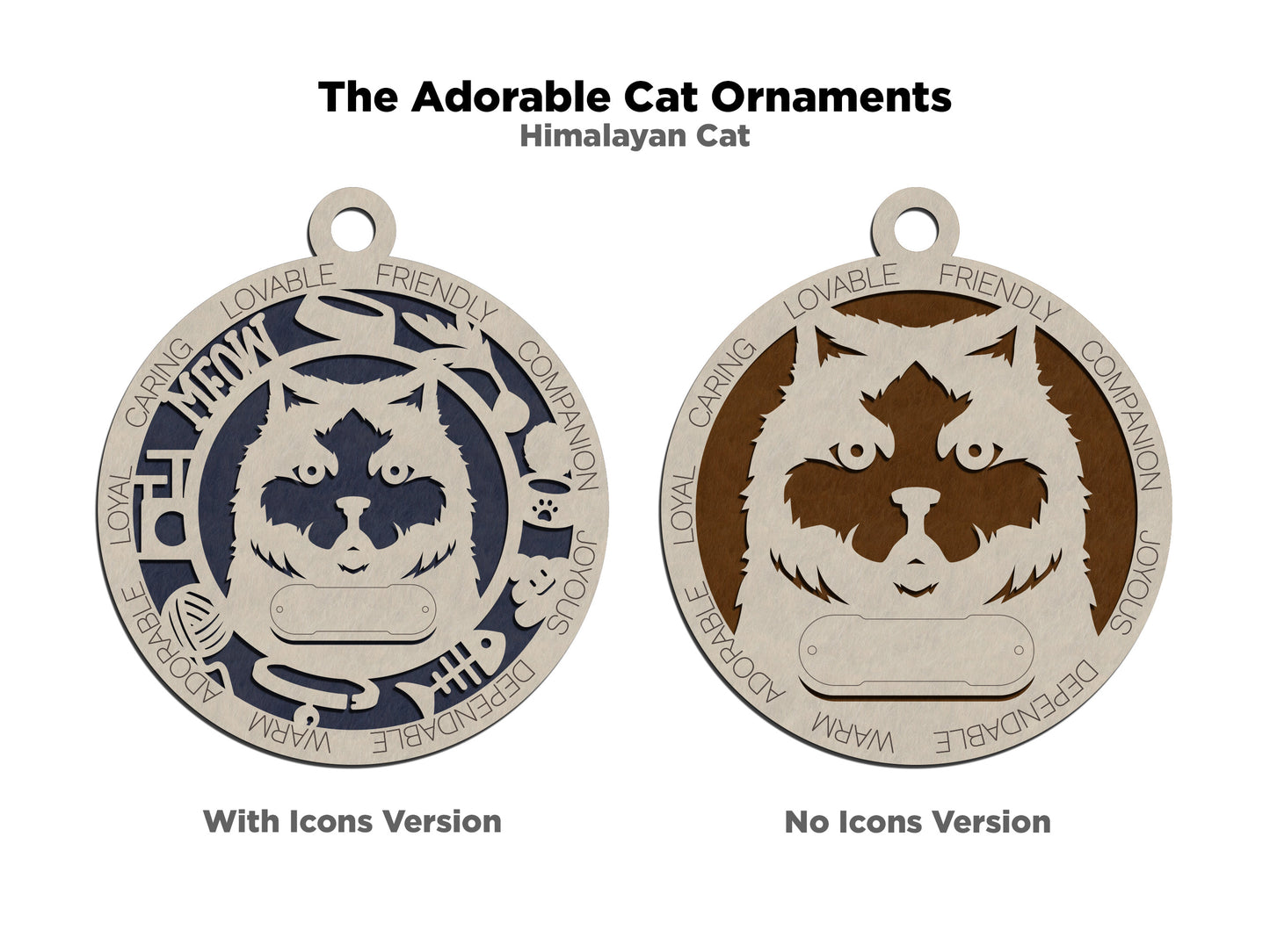 Adorable Cat Ornaments - Himalayan Cat