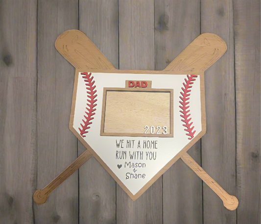 Dad Baseball Picture Frame