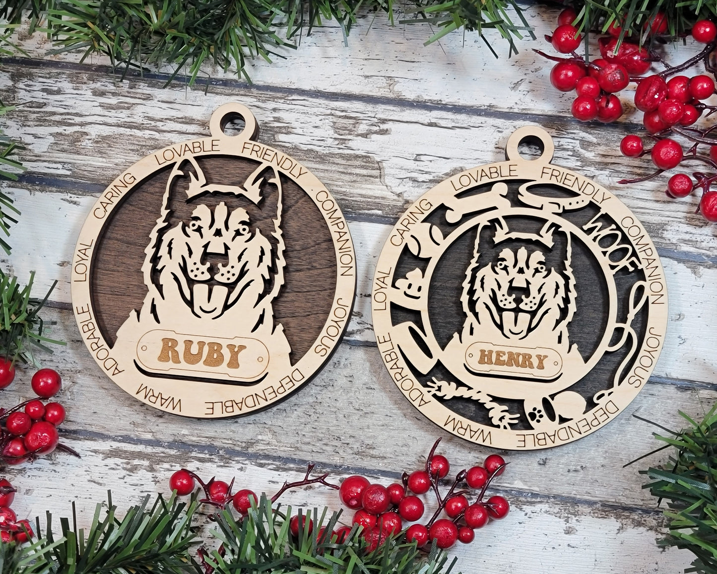 Adorable Dog Ornaments - Husky