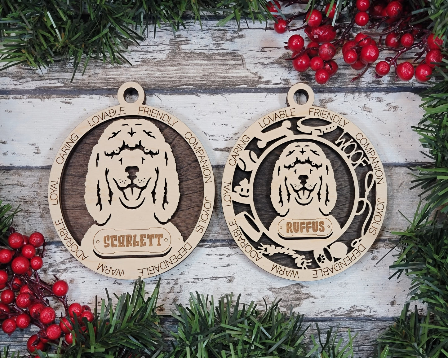 Adorable Dog Ornaments - Irish Water Spaniel