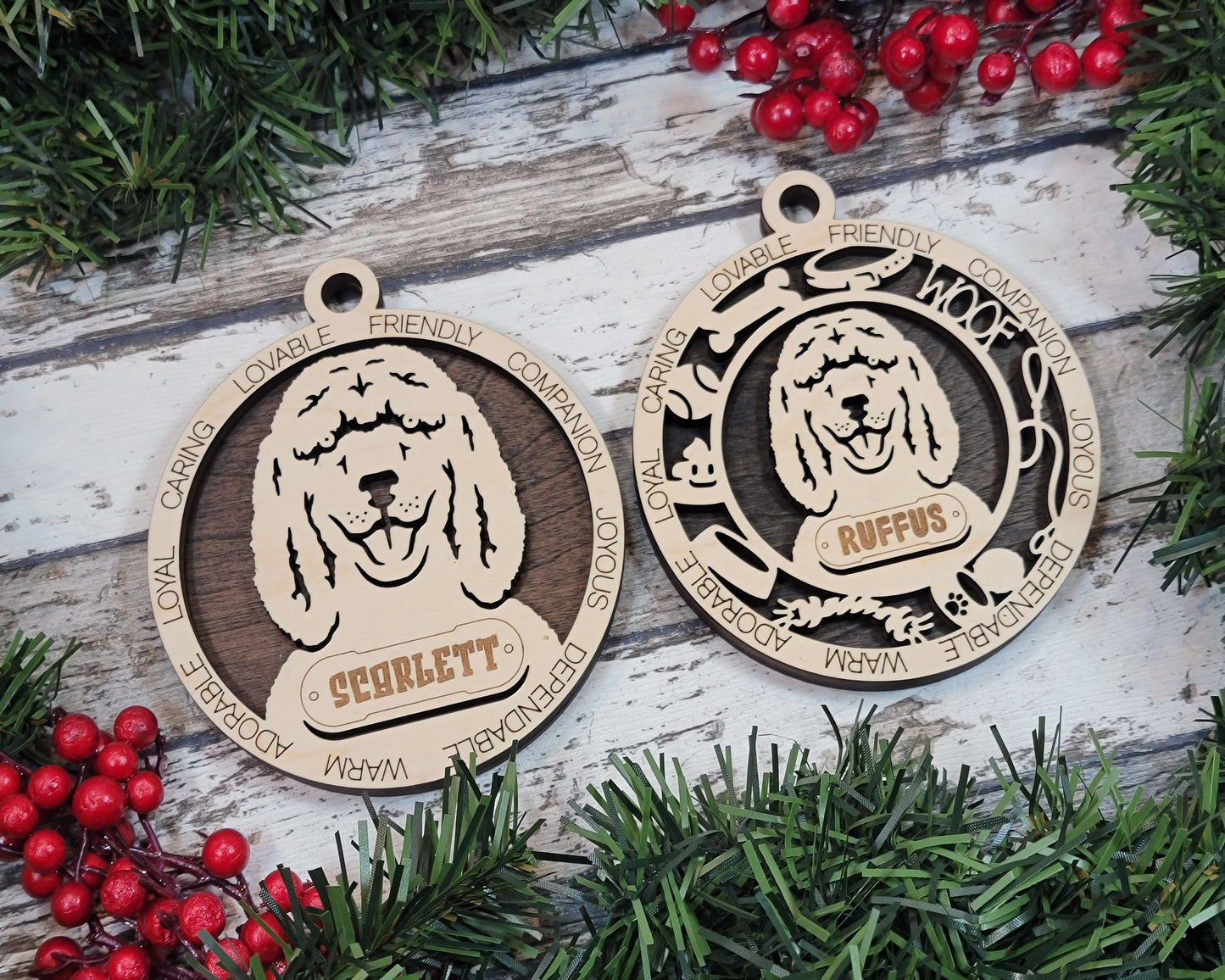 Adorable Dog Ornaments - Irish Water Spaniel