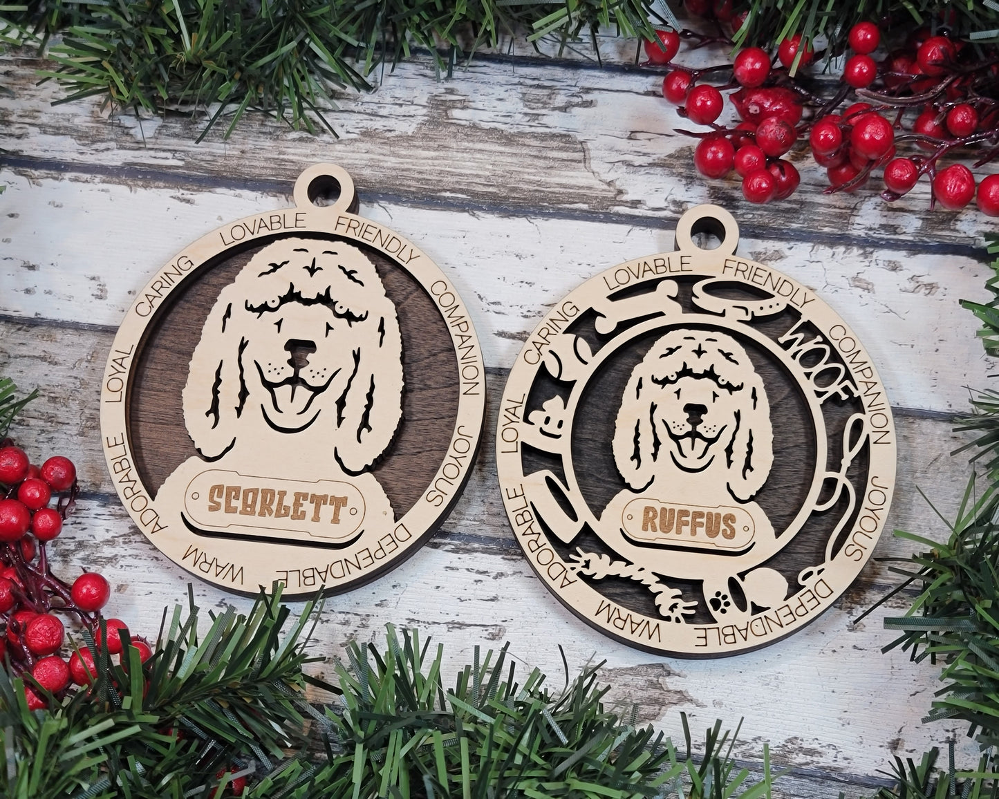 Adorable Dog Ornaments - Irish Water Spaniel