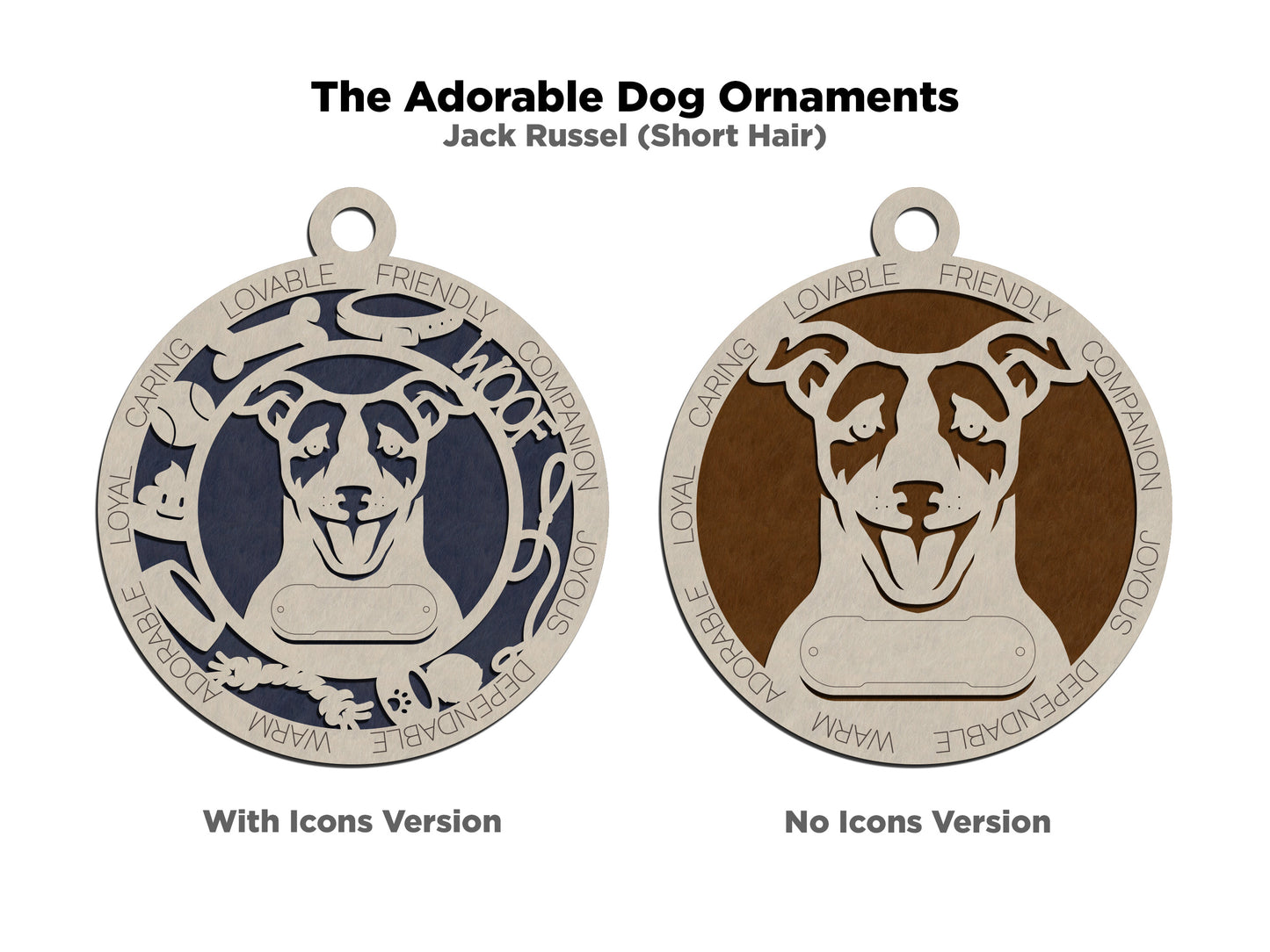 Adorable Dog Ornaments - Jack Russel