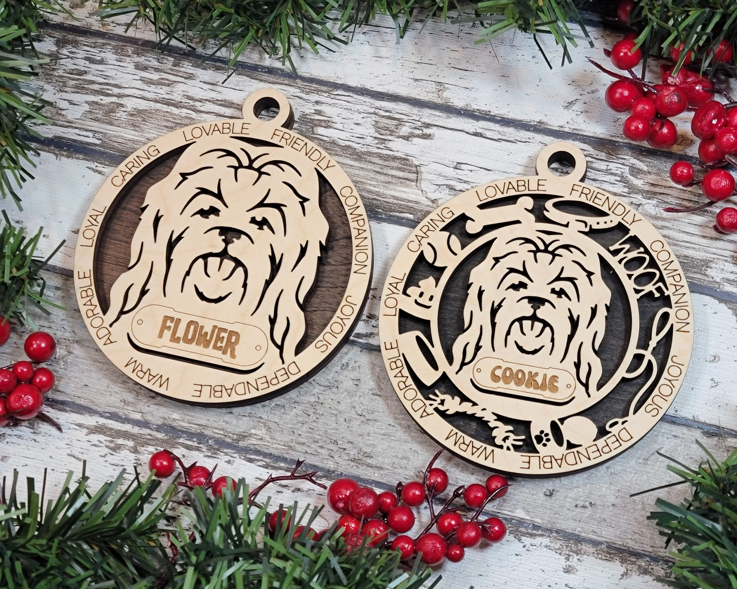 Adorable Dog Ornaments - Maltese