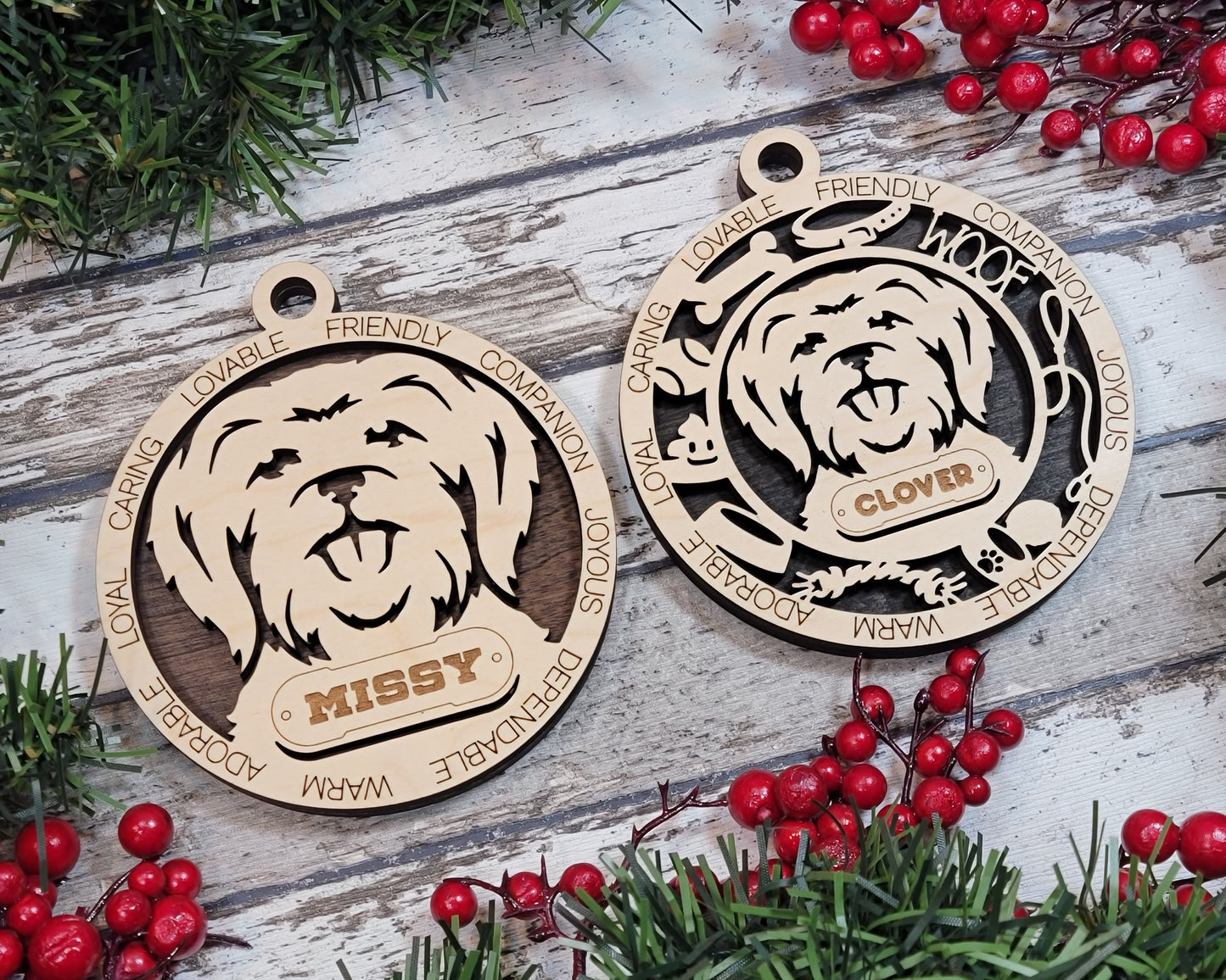 Adorable Dog Ornaments - Maltese