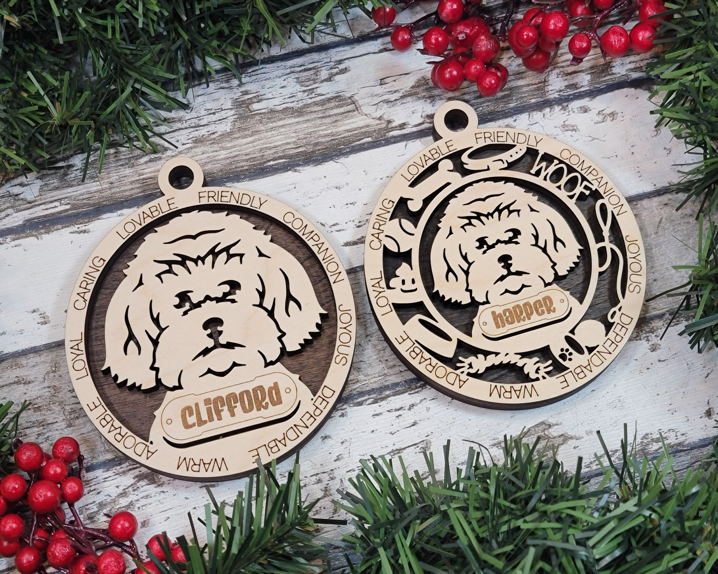 Adorable Dog Ornaments - Maltipoo