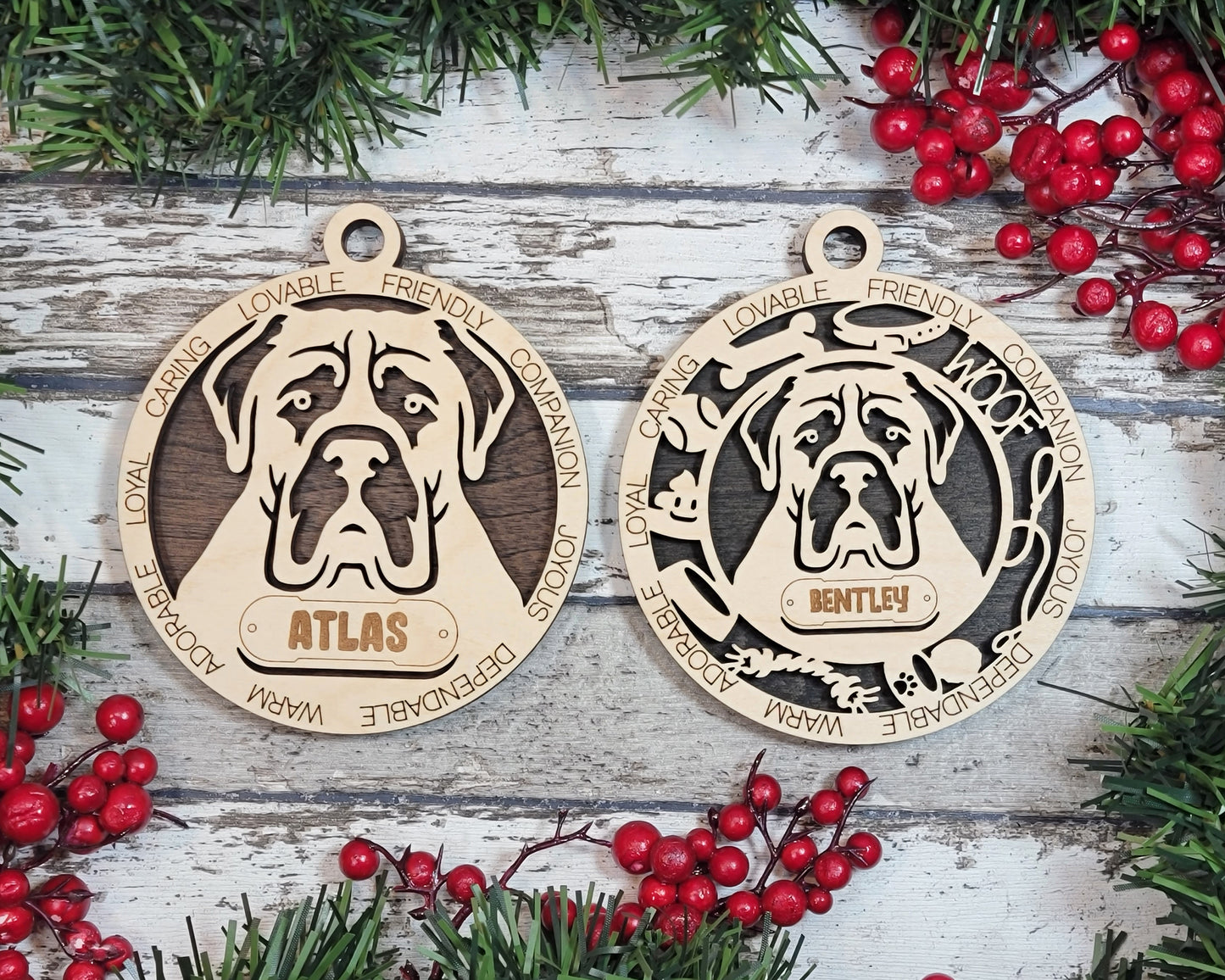 Adorable Dog Ornaments - Mastiff