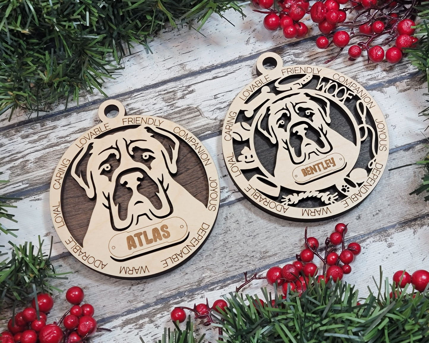 Adorable Dog Ornaments - Mastiff