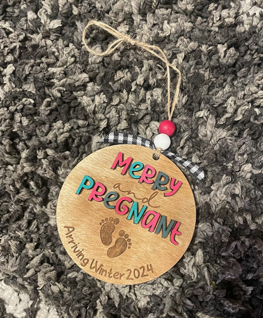 Merry And Pregnant Ornament