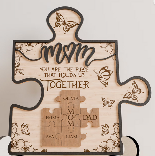 Mother's Day Puzzle Piece Design 1