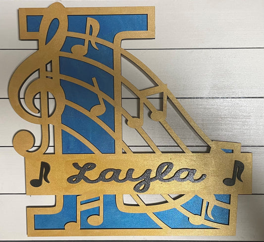 Musical Letter Name Sign