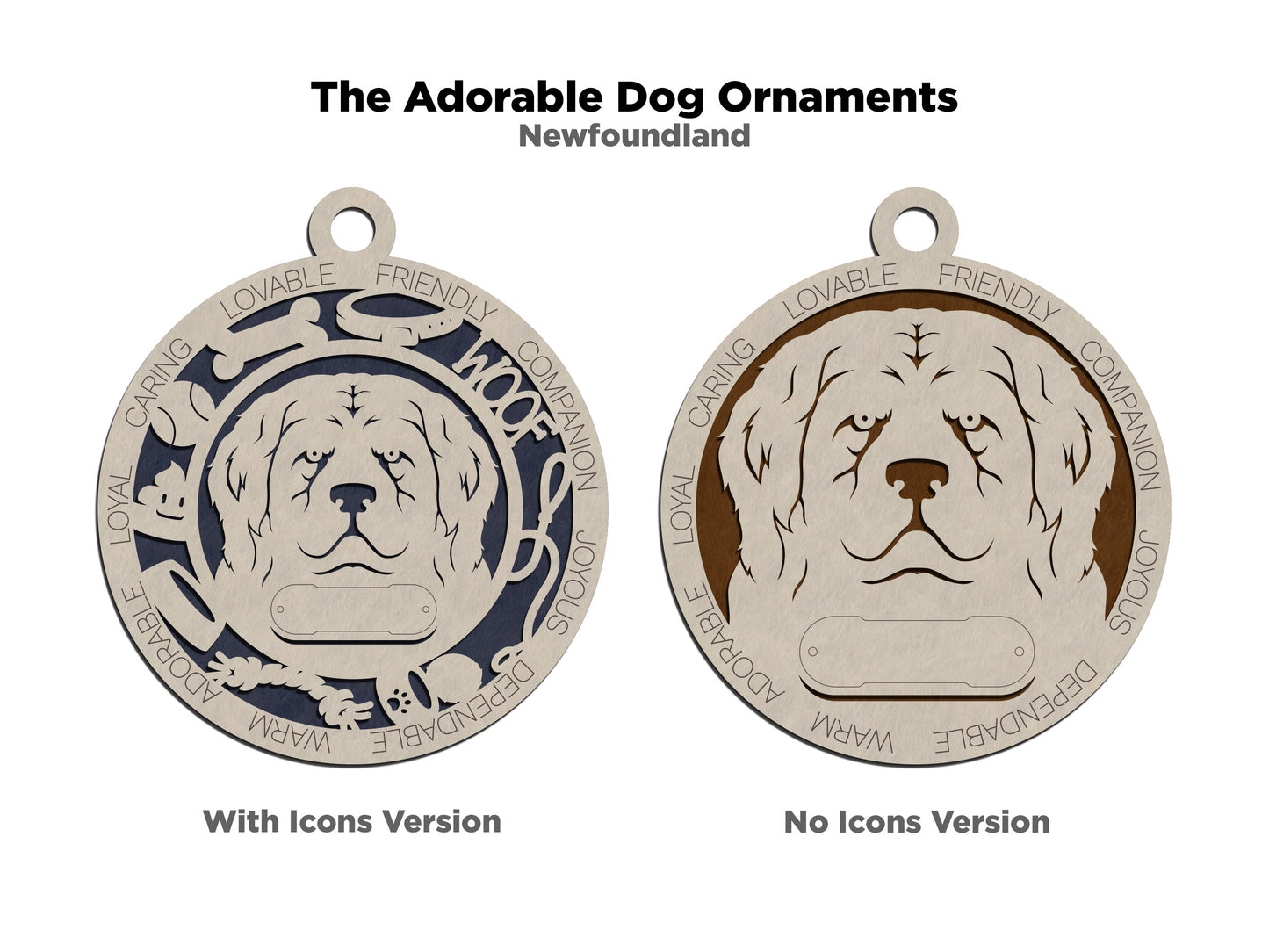 Adorable Dog Ornaments - Newfoundland