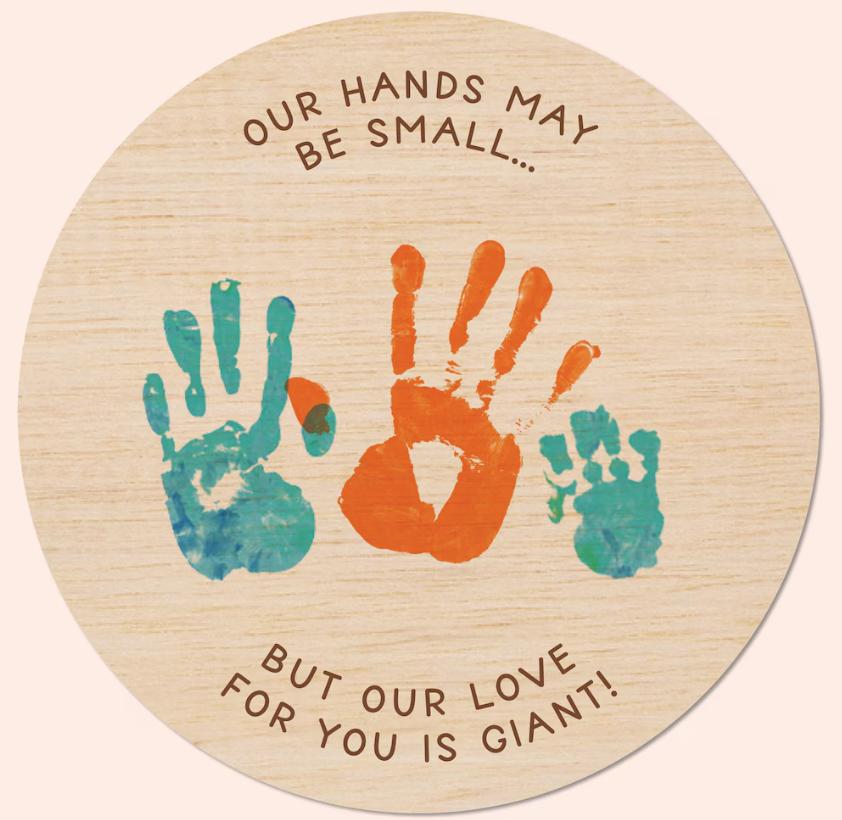 Children's Hand Print Round