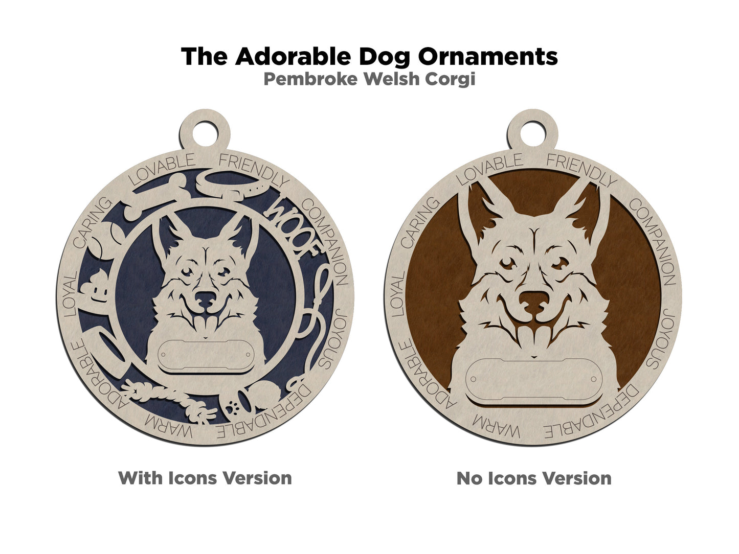 Adorable Dog Ornaments - Pembroke Welsh Corgi