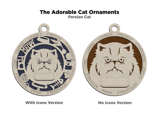 Adorable Cat Ornaments - Persian Cat