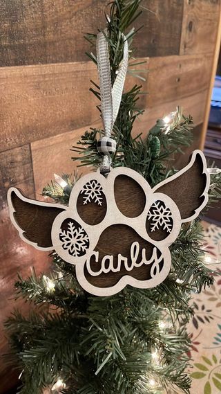 Dog Memorial Wing Ornament