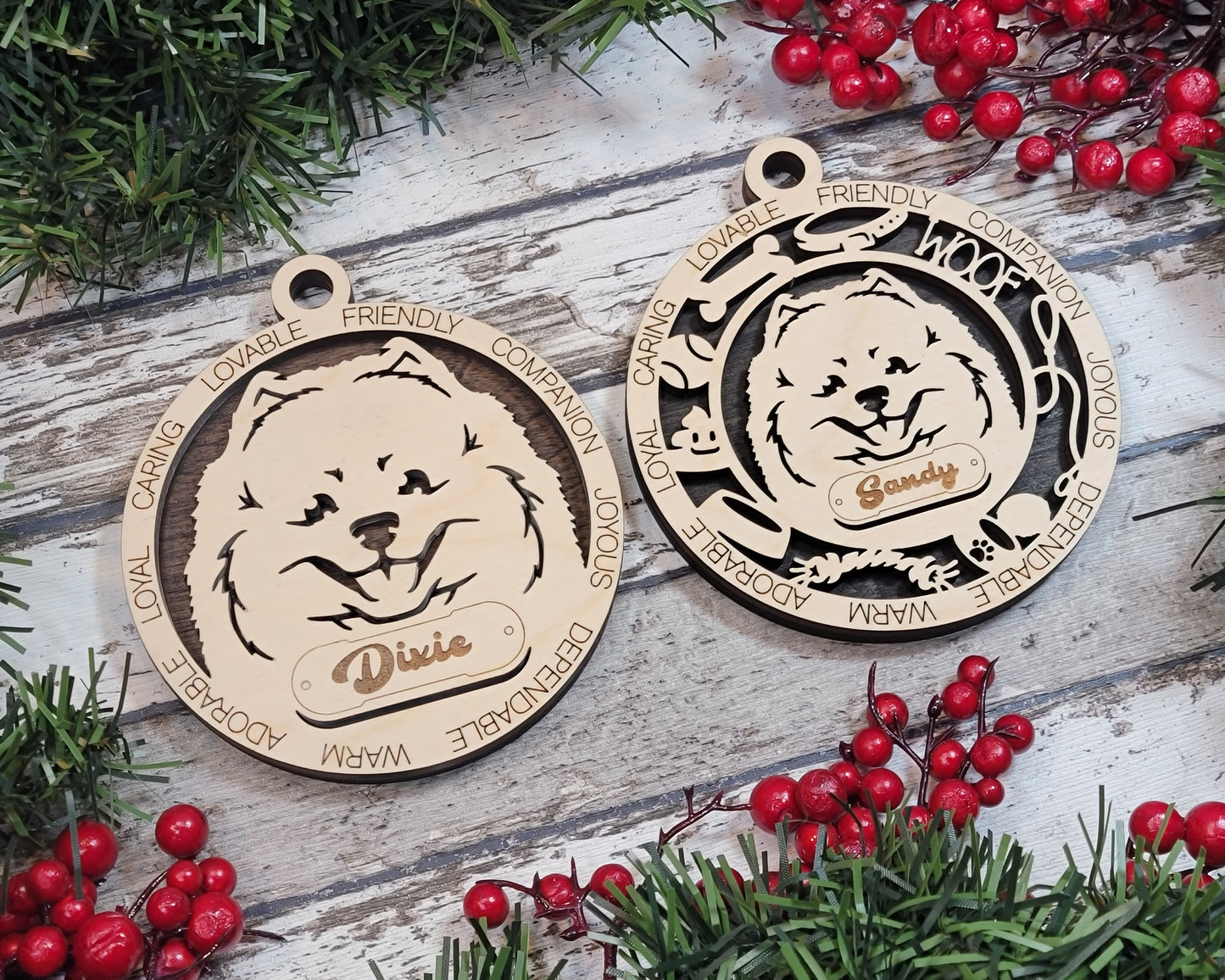 Adorable Dog Ornaments - Pomeranian