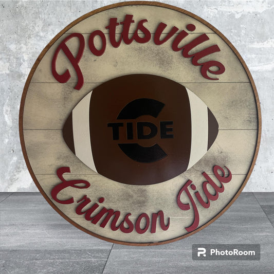 Pottsville Football Welcome Sign