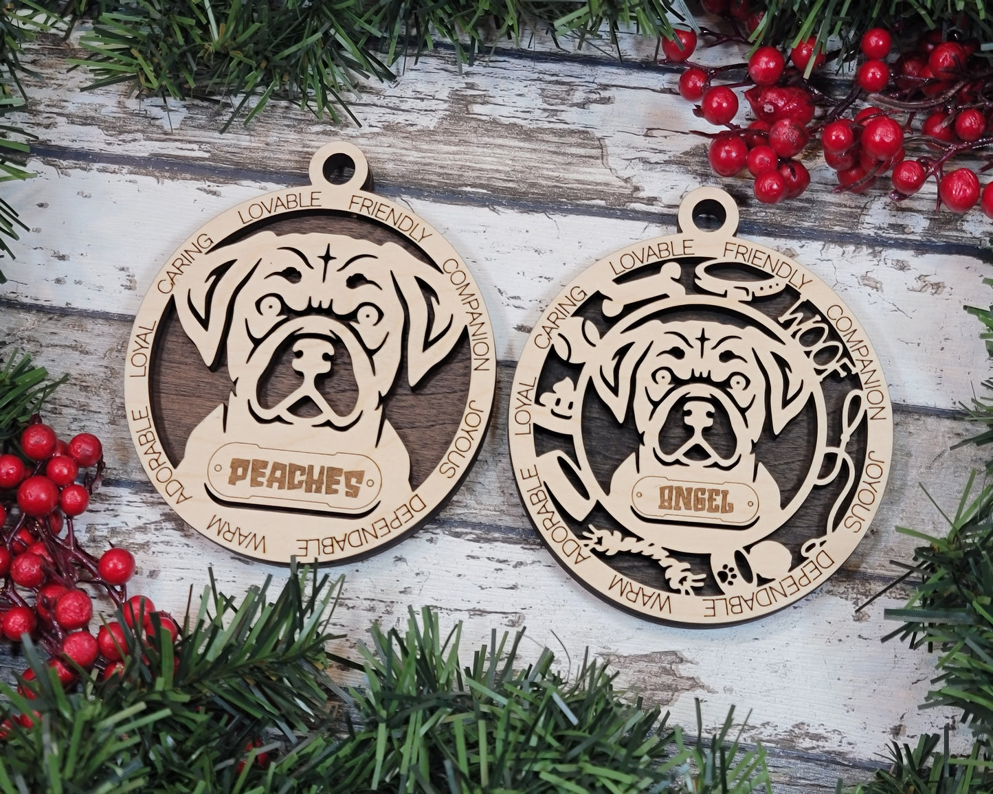 Adorable Dog Ornaments - Puggle