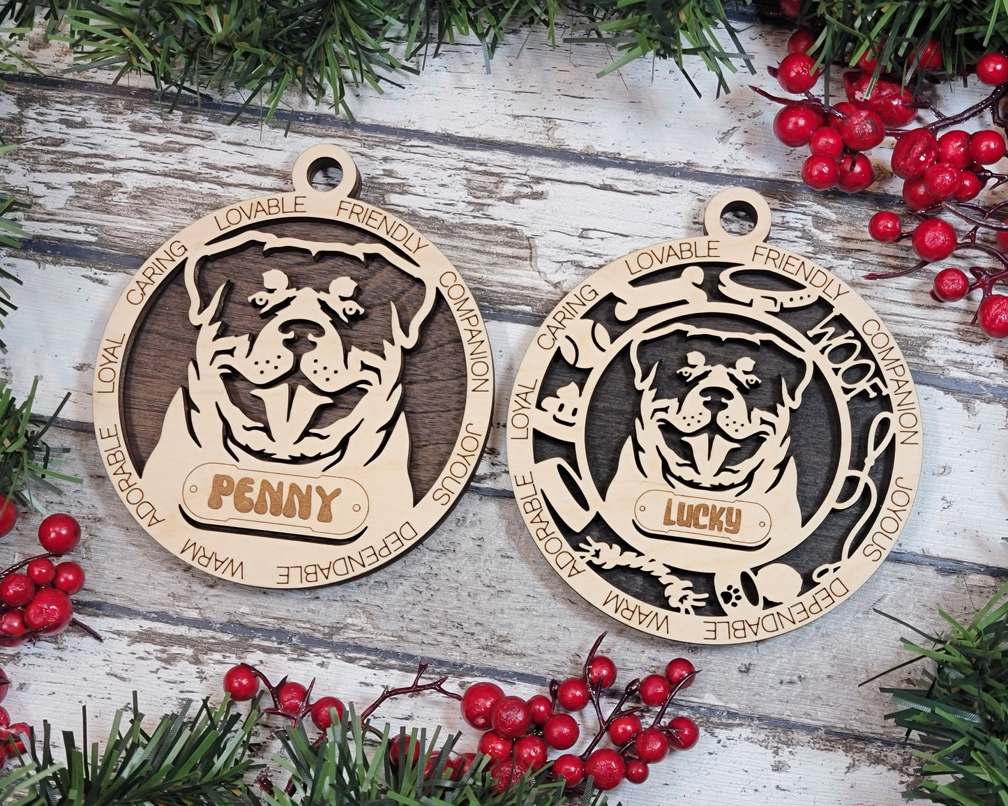 Adorable Dog Ornaments - Rottweiler