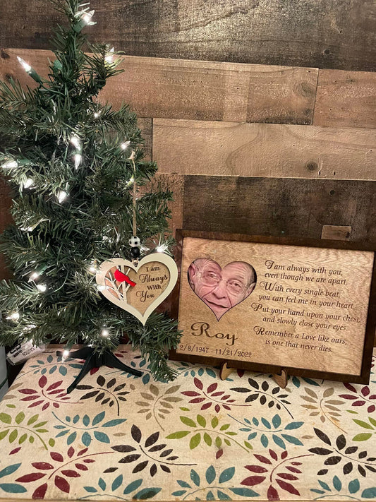 Christmas Memorial Plaque and Ornament