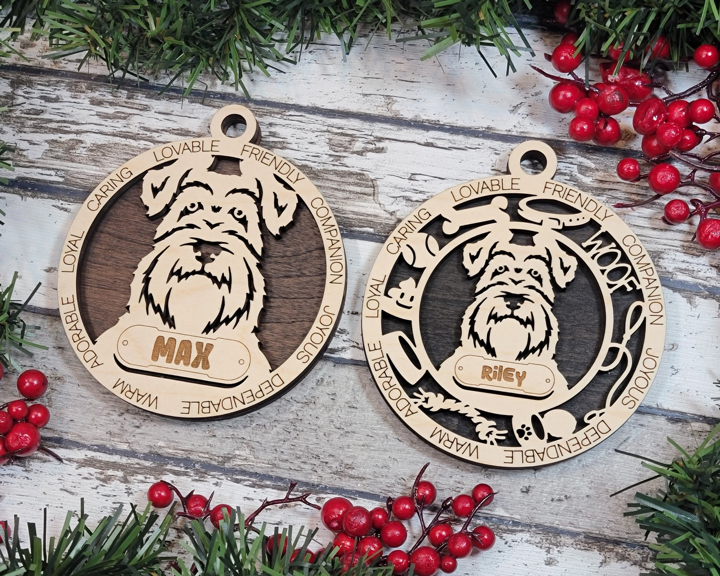 Adorable Dog Ornaments - Schnauzer