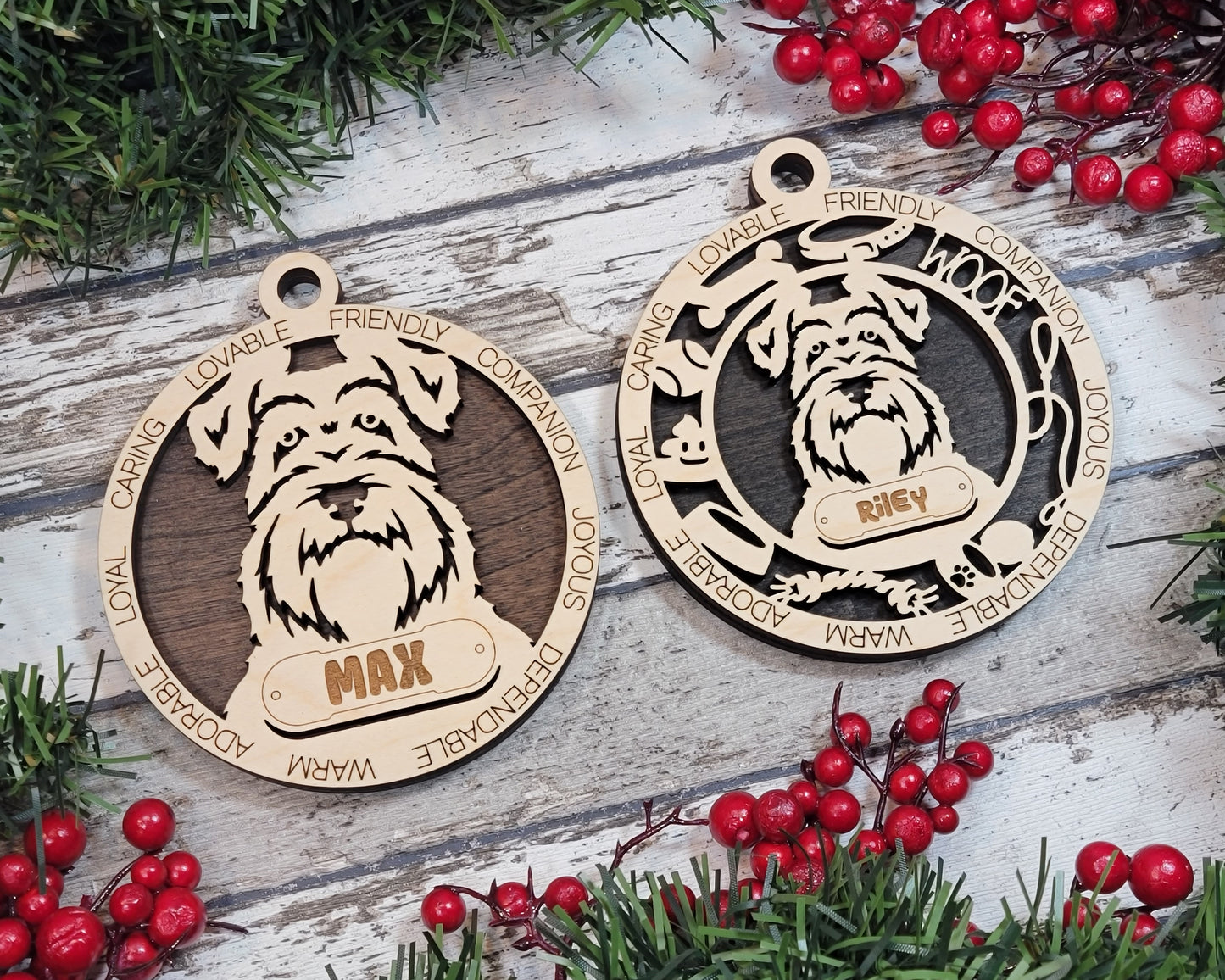 Adorable Dog Ornaments - Schnauzer