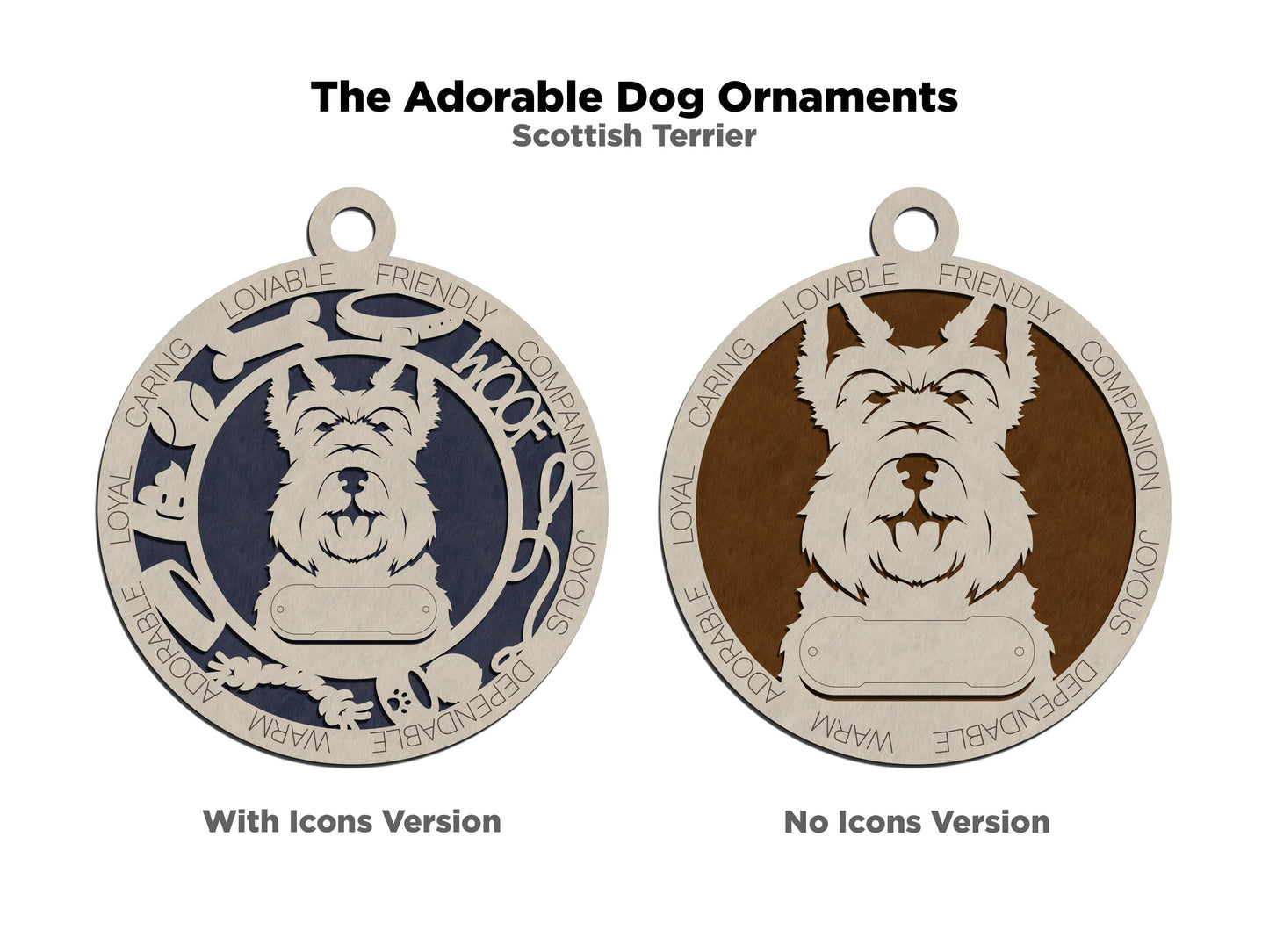 Adorable Dog Ornaments - Scottish Terrier