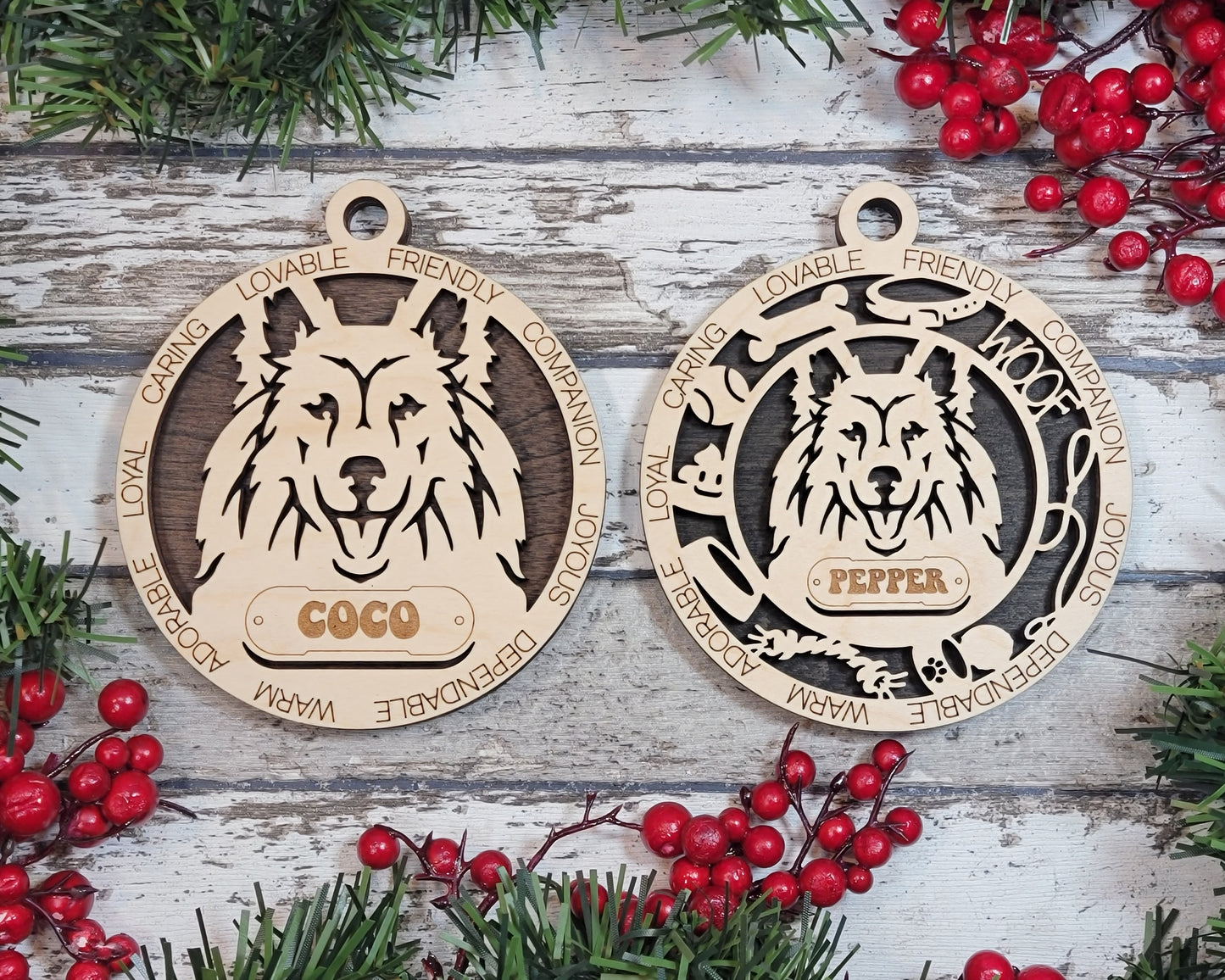 Adorable Dog Ornaments - Shetland Sheepdog