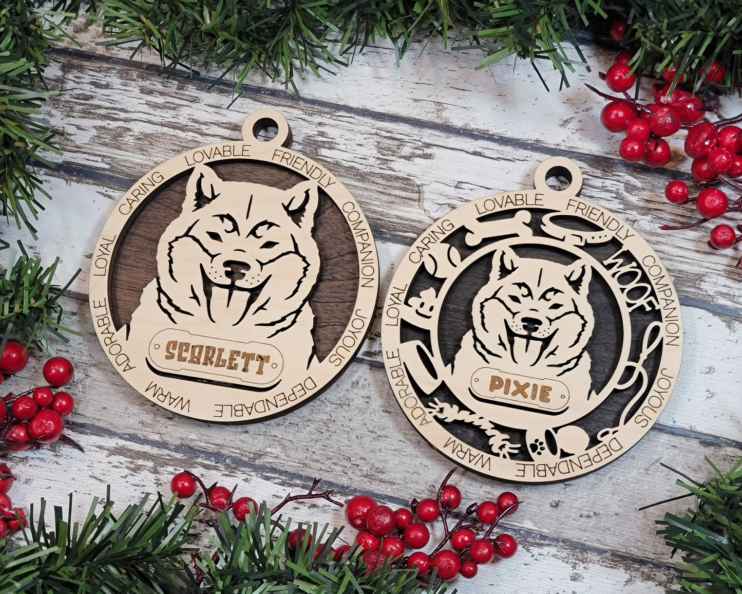 Adorable Dog Ornaments - Shiba Inu