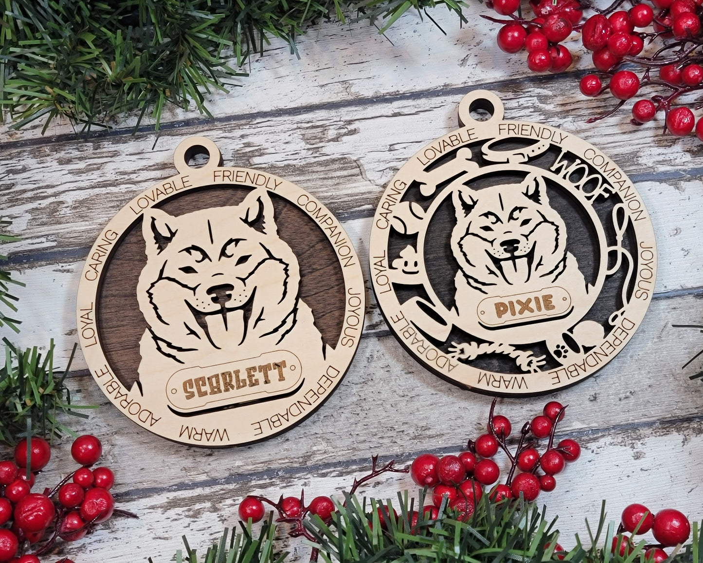 Adorable Dog Ornaments - Shiba Inu